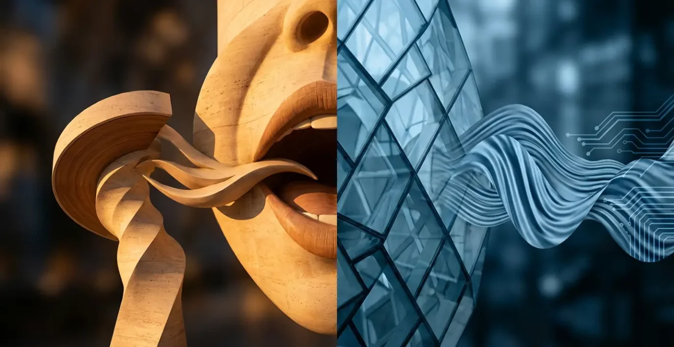 Comparaison visuelle entre l'apprentissage de la prononciation en ligne et en présentiel