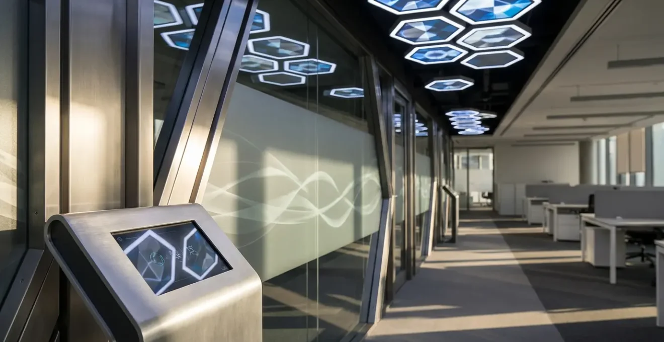 Système de gestion énergétique intelligent avec capteurs et flux d'énergie entre bâtiments